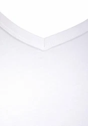 Jack & Jones T-Shirt JACBASIC V-NECK TEE 2 PACK Weiß/Creme