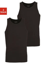 Jack & Jones T-Shirt JACBASIC (2er PACK) Schwarz/Dunkelgrün/Dunkelbraun/Khaki/Dunkelgrau/Grau/Dunkelblau