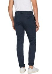 Replay Chinohose ZEUMAR Hyperflex Dunkelblau/Hellblau