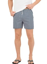 Trigema Shorts Bade-/Freizeitshorts mit Druckmotiv blau/navy