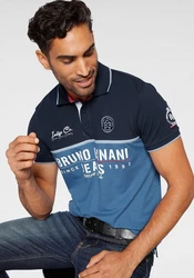 Bruno Banani Poloshirt mit Polokragen Blau/Dunkelblau/Hellblau