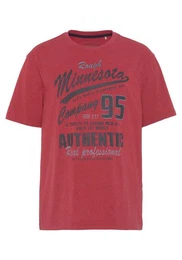 Man's World T-Shirt kurzrmelig, melierte Optik, Rundhalsausschnitt