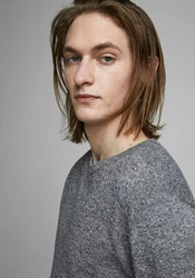 JACK & JONES Pullover JjeBasic Rundhals Strickpulli Oberteil 