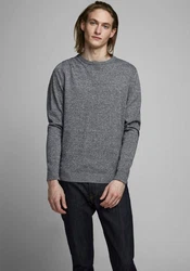 JACK & JONES Pullover JjeBasic Rundhals Strickpulli Oberteil 