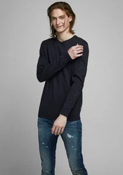 JACK & JONES Pullover JjeBasic Rundhals Strickpulli Oberteil 