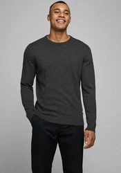 JACK & JONES Pullover JjeBasic Rundhals Strickpulli Oberteil 