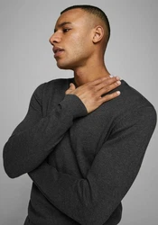 JACK & JONES Pullover JjeBasic Rundhals Strickpulli Oberteil 