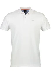 LERROS Poloshirt uni regular fit Creme/Weiß