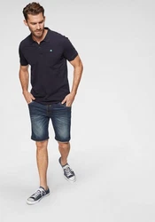 LERROS Poloshirt uni regular fit Dunkelblau/Blau