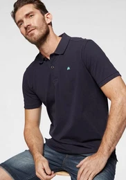 Poloshirt mit dezenter Stickerei auf der Brust