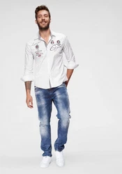 Cipo & Baxx Straight Jeans Rot