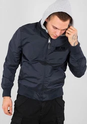 ALPHA INDUSTRIES Übergangsjacke nachtblau/hellgrau/rot/weiß