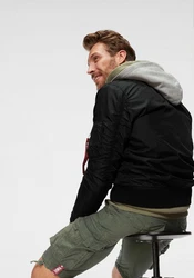ALPHA INDUSTRIES Übergangsjacke Schwarz