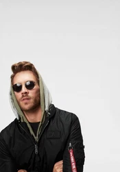 ALPHA INDUSTRIES Übergangsjacke Schwarz