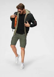 ALPHA INDUSTRIES Übergangsjacke Schwarz