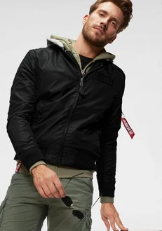 ALPHA INDUSTRIES Übergangsjacke Schwarz