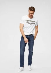 PME LEGEND Rundhalsshirt mit Logoprint Beige/Weiß/Khaki/Grau/Dunkelgrün