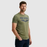 PME LEGEND Rundhalsshirt mit Logoprint Dunkelgrün/Khaki/Grün/Grau PME LEGEND Rundhalsshirt mit Logoprint Dunkelgrün/Khaki/Grün/Grau