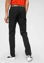 TOM TAILOR Denim Chinohose Schwarz/Dunkelgrau/Khaki