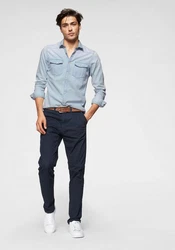 TOM TAILOR Denim Chinohose sky captain blue