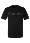 Bench. Loungewear T-Shirt mit Logoprint Schwarz