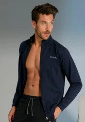 Bench. Loungewear Sweatjacke Dunkelblau