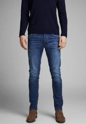 Jack & Jones Slim-fit-Jeans JJIGLENN JJORIGINAL (1-tlg) Blau/Lila