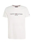 Tommy Hilfiger T-Shirt TOMMY FLAG HILFIGER TEE Weiß/Creme/Beige/Hellblau