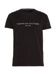 Tommy Hilfiger T-Shirt TOMMY FLAG HILFIGER TEE Schwarz/Jet Black Base