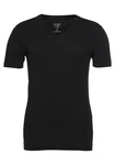 OLYMP T-Shirt 'Level 5' Casual V-Ausschnitt schwarz