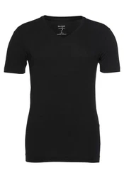 OLYMP T-Shirt 'Level 5' Casual V-Ausschnitt schwarz