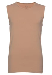 OLYMP T-Shirt Casual Rundhalsausschnitt Braun/Beige/Khaki