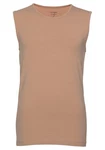 OLYMP T-Shirt Casual Rundhalsausschnitt Braun/Beige/Khaki