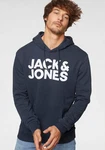 JACK & JONES Sweatshirt CORP Logo Hoodie navy/wei