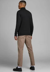 Jack & Jones Sweatshirt JJEEMIL KNIT ROLL NECK NOOS schwarz