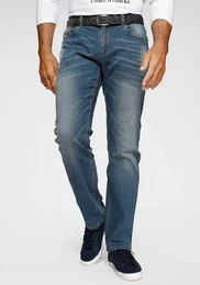 Dehnbund-Jeans Paul elastischer Dehnbund, Comfort-Fit, gerader Beinschnitt