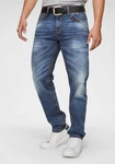 Cipo & Baxx Loose-fit-Jeans Blau/Braun/Orange