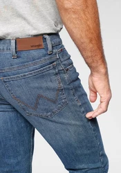 Wrangler Straight-Jeans Authentic Straight Blau/Dunkelblau/Hellblau