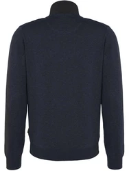 FYNCH-HATTON Strickjacke mit Reißverschluss Dunkelblau/Dunkelgrau/Blau