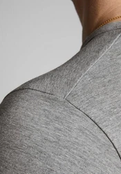 Jack & Jones T-Shirt JJEBASIC O-NECK TEE Grau/Hellgrau/Khaki/Dunkelgrün