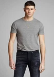 Jack & Jones T-Shirt JJEBASIC O-NECK TEE Grau/Hellgrau/Khaki/Dunkelgrün