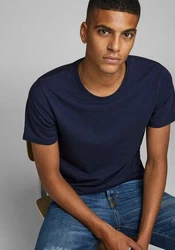Jack & Jones T-Shirt JJEBASIC O-NECK TEE Dunkelblau
