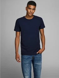 Jack & Jones T-Shirt JJEBASIC O-NECK TEE Dunkelblau