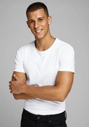 Jack & Jones T-Shirt JJEBASIC O-NECK TEE Weiß/Creme