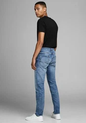 Jack & Jones T-Shirt JJEBASIC O-NECK TEE Dunkelblau/Schwarz/Dunkelgrau