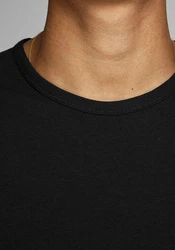 Jack & Jones T-Shirt JJEBASIC O-NECK TEE Dunkelblau/Schwarz/Dunkelgrau