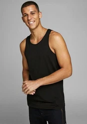 Jack & Jones Muskelshirt BASIC TANK TOP Schwarz/Dunkelgrau
