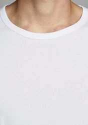 JACK & JONES T-Shirt Langarm BASIC O-NECK LONGSLEEVE Weiß