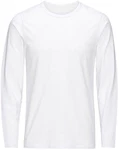 JACK & JONES T-Shirt Langarm BASIC O-NECK LONGSLEEVE Weiß