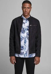 Jack & Jones JJErocky Jacket NOOS Kunstlederjacke Jet Black